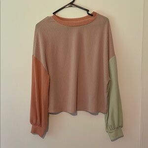 SHEIN size small women’s multicolor ribbed sweater